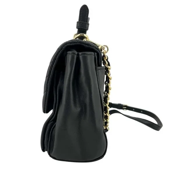 Karl Lagerfeld | Women's Lucien Satchel | Black | 10" X 6.25" - Picture 3 of 5